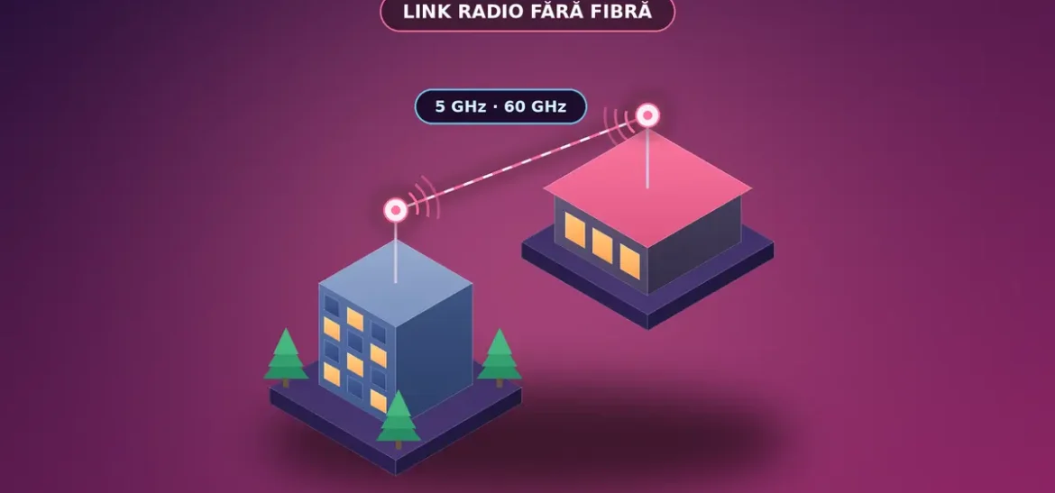Link radio: internet unde nu ajunge fibra